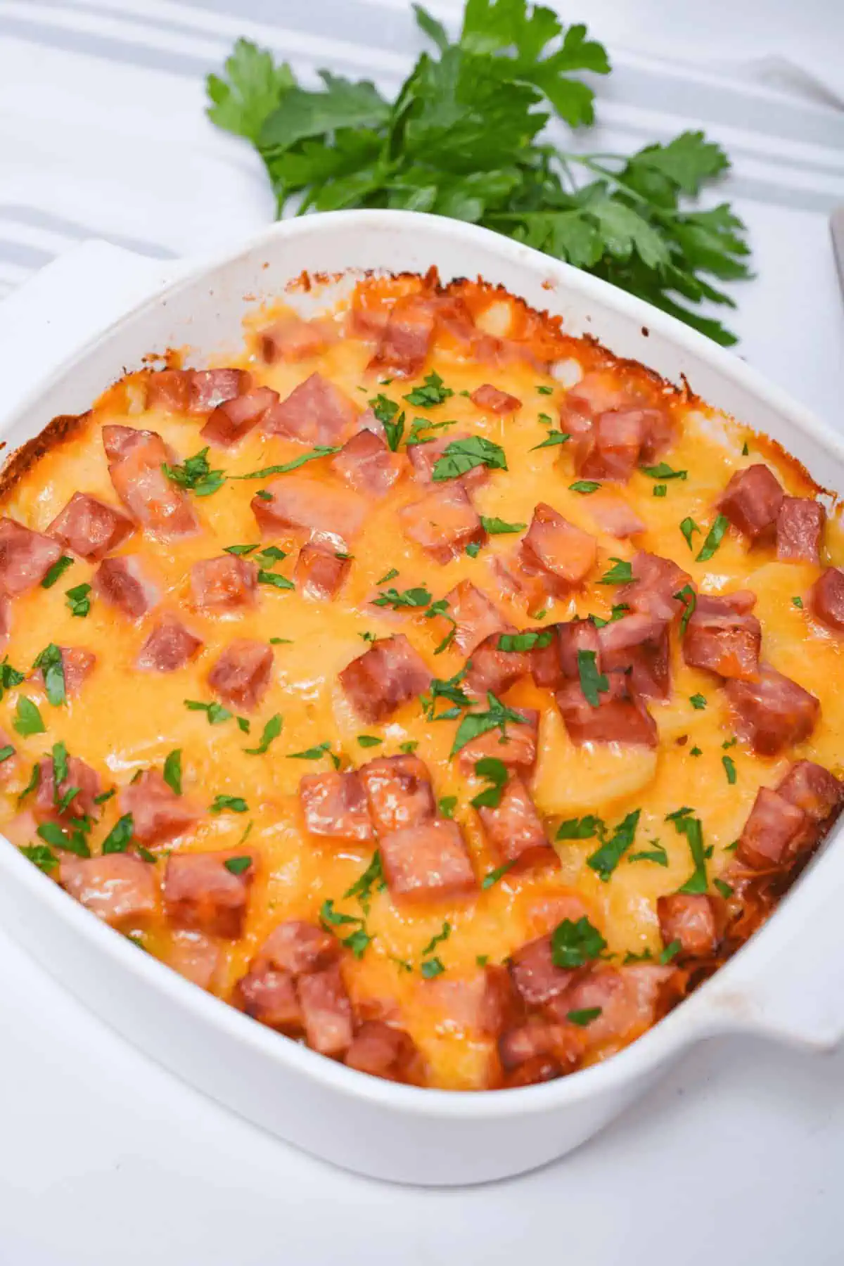 Cheesy Ham and Potato Casserole