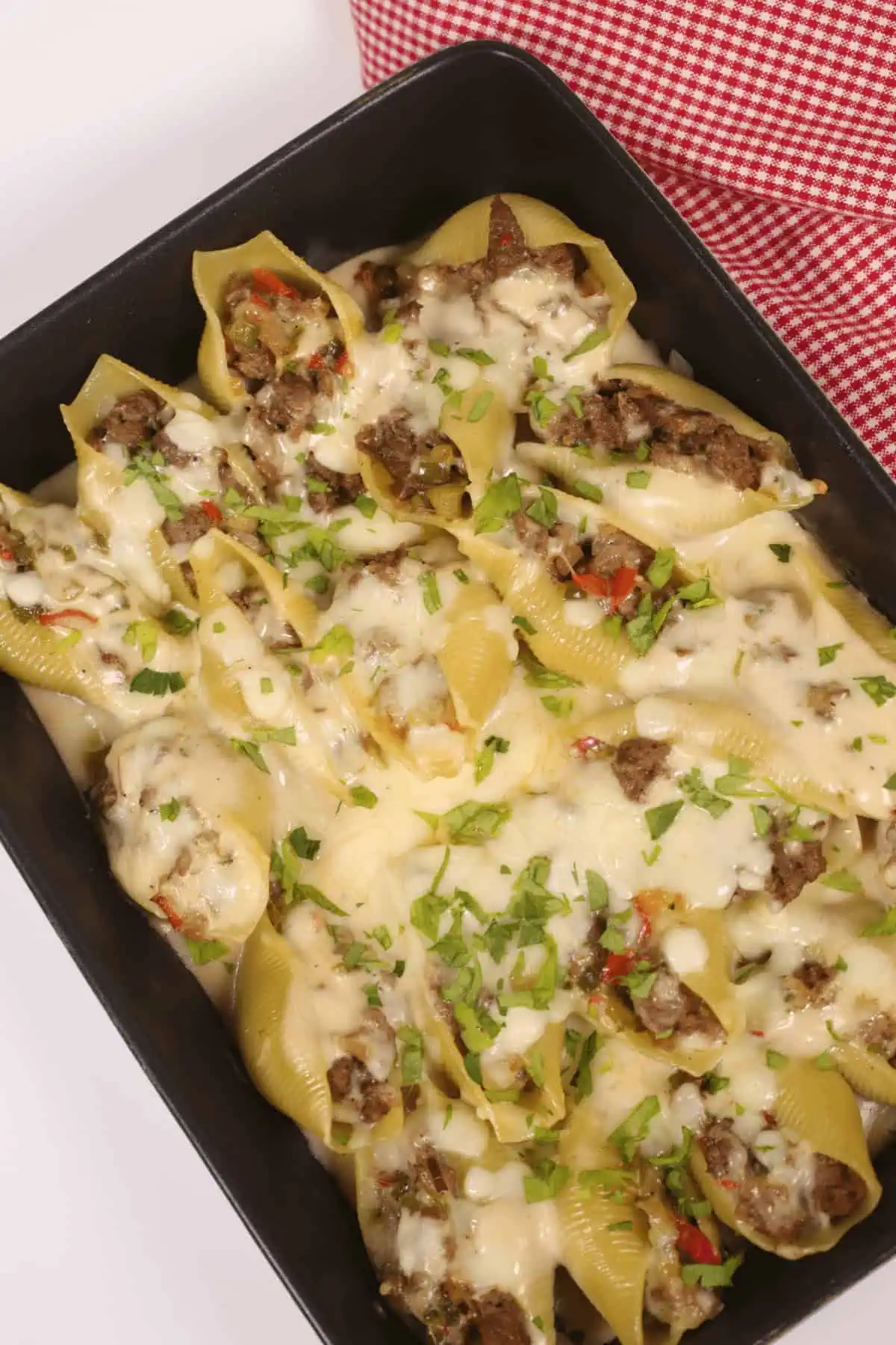 Philly Cheesesteak Stuffed Shells