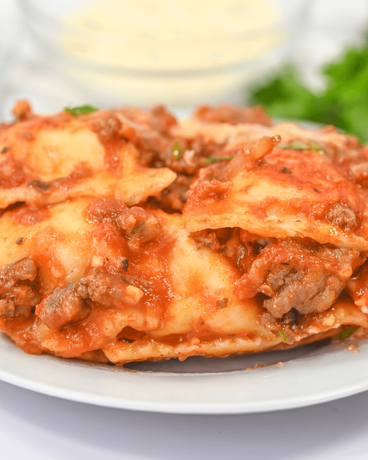 Lazy Ravioli Lasagna