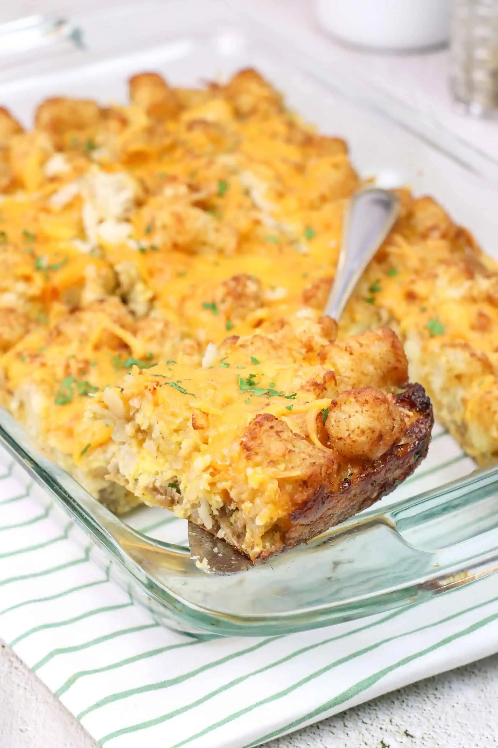 Tater Tot Sausage Breakfast Casserole