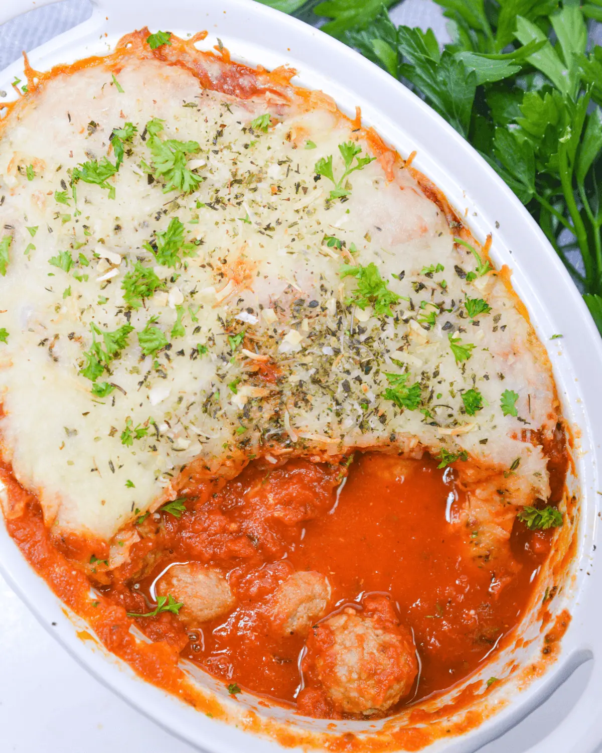 Dump and Bake Meatball Casserole