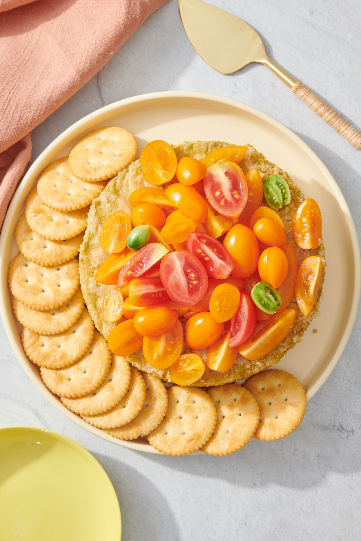 Savory Basil Pesto Cheesecake Dip