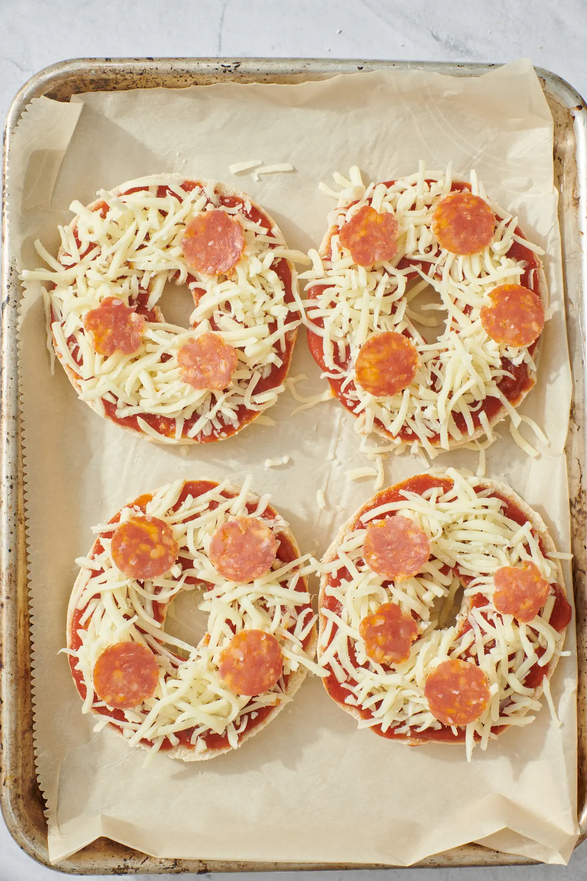 Homemade Pizza Bagels