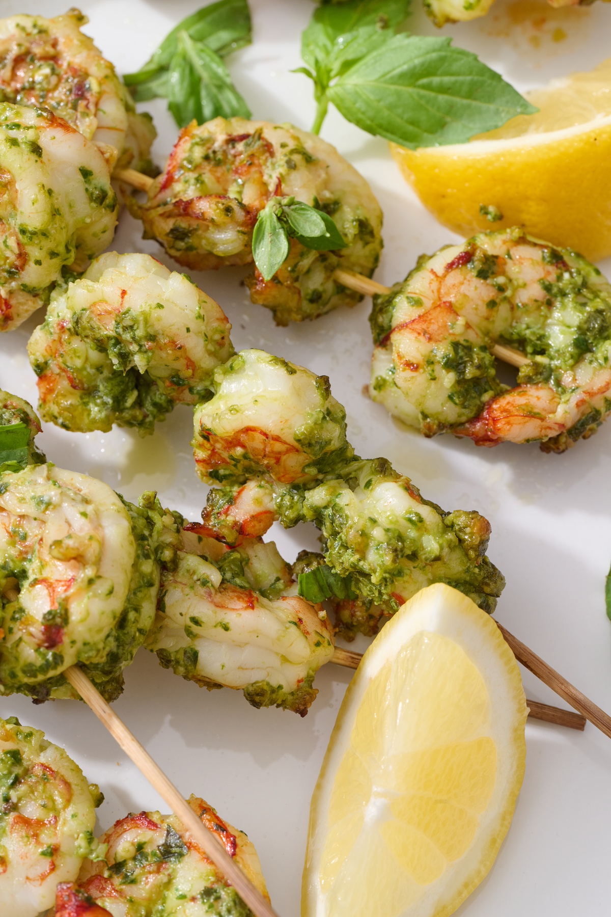 Pesto Shrimp Skewers