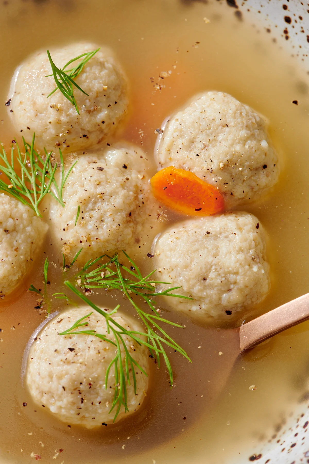 Mini Matzah Ball Soup