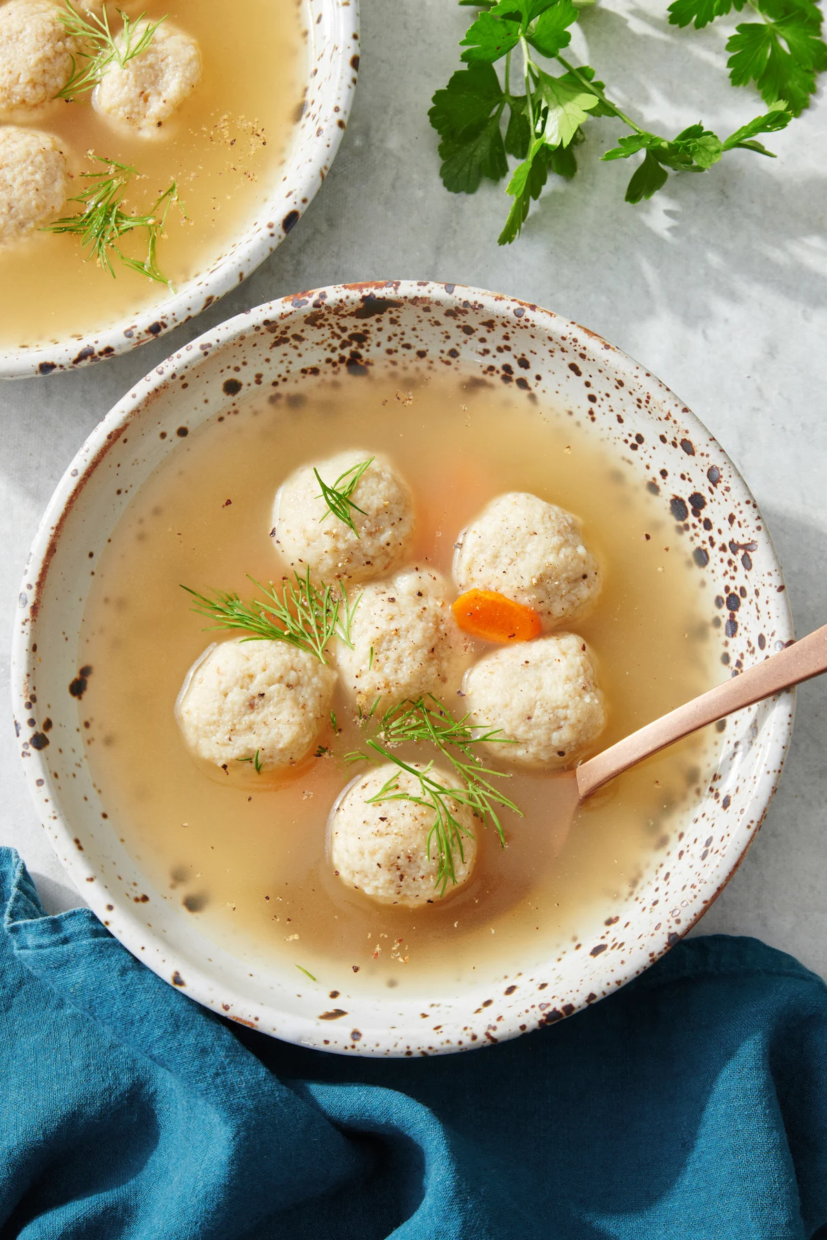 Mini Matzah Ball Soup