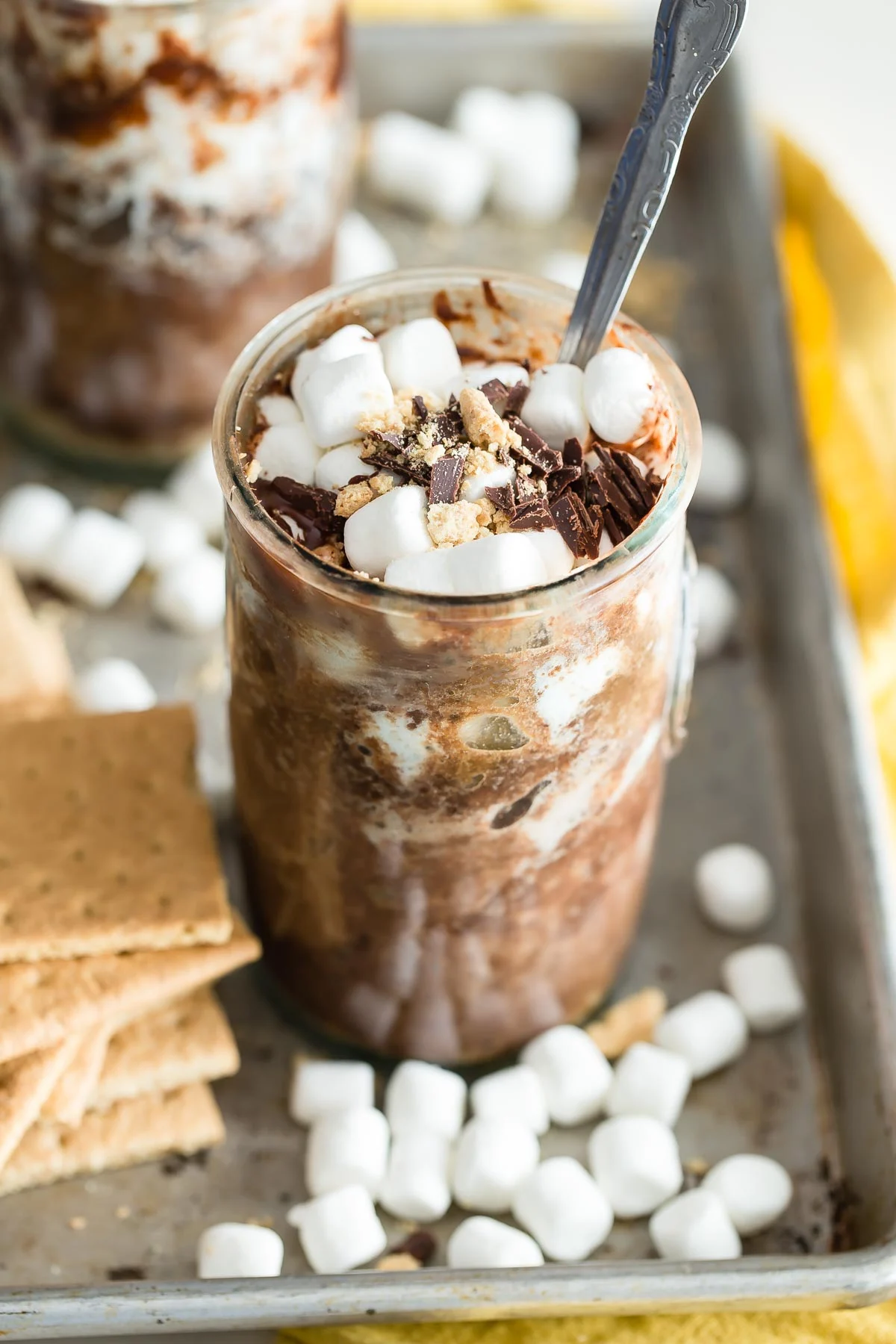 Microwave S’mores Mug Cakes