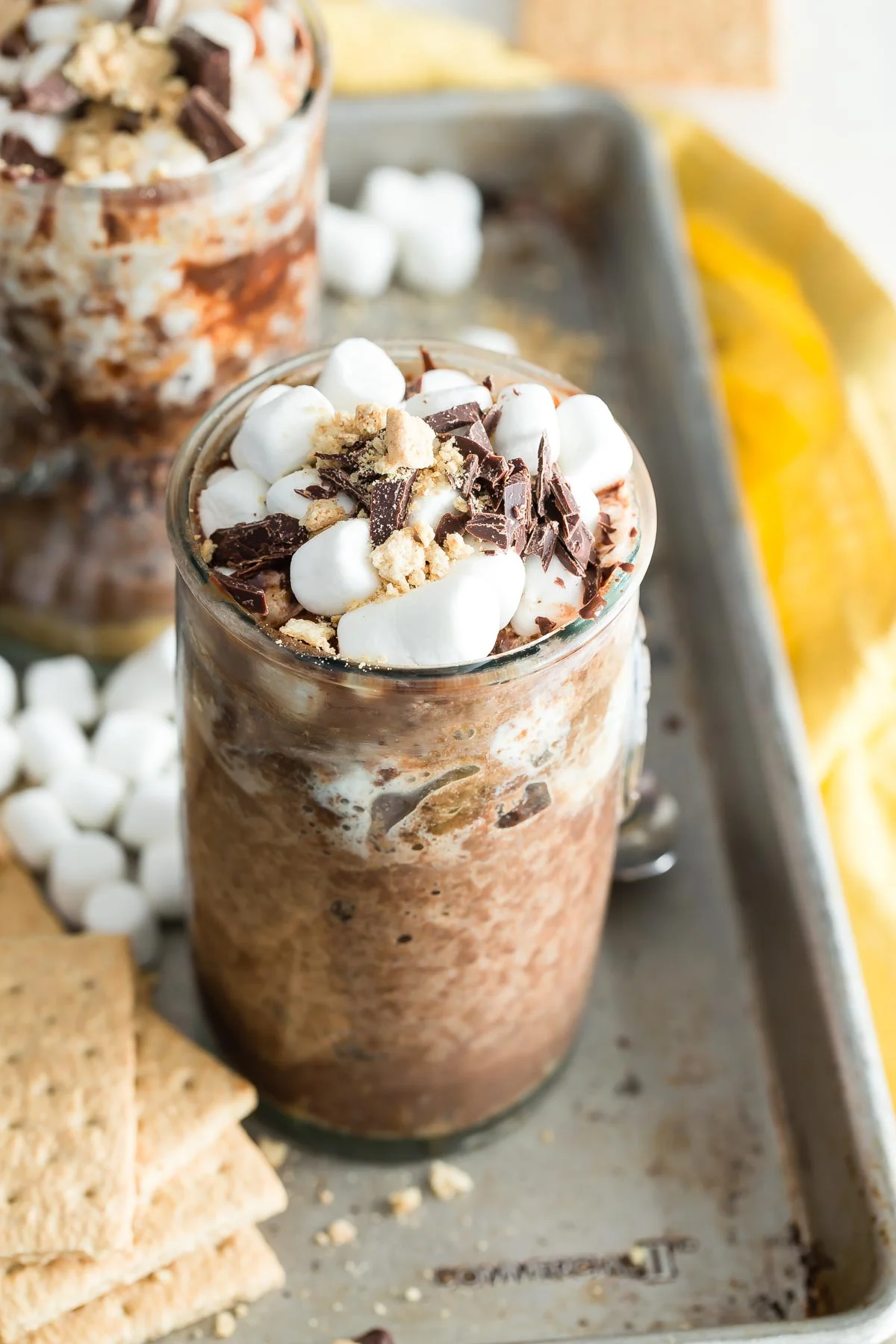 Microwave S’mores Mug Cakes