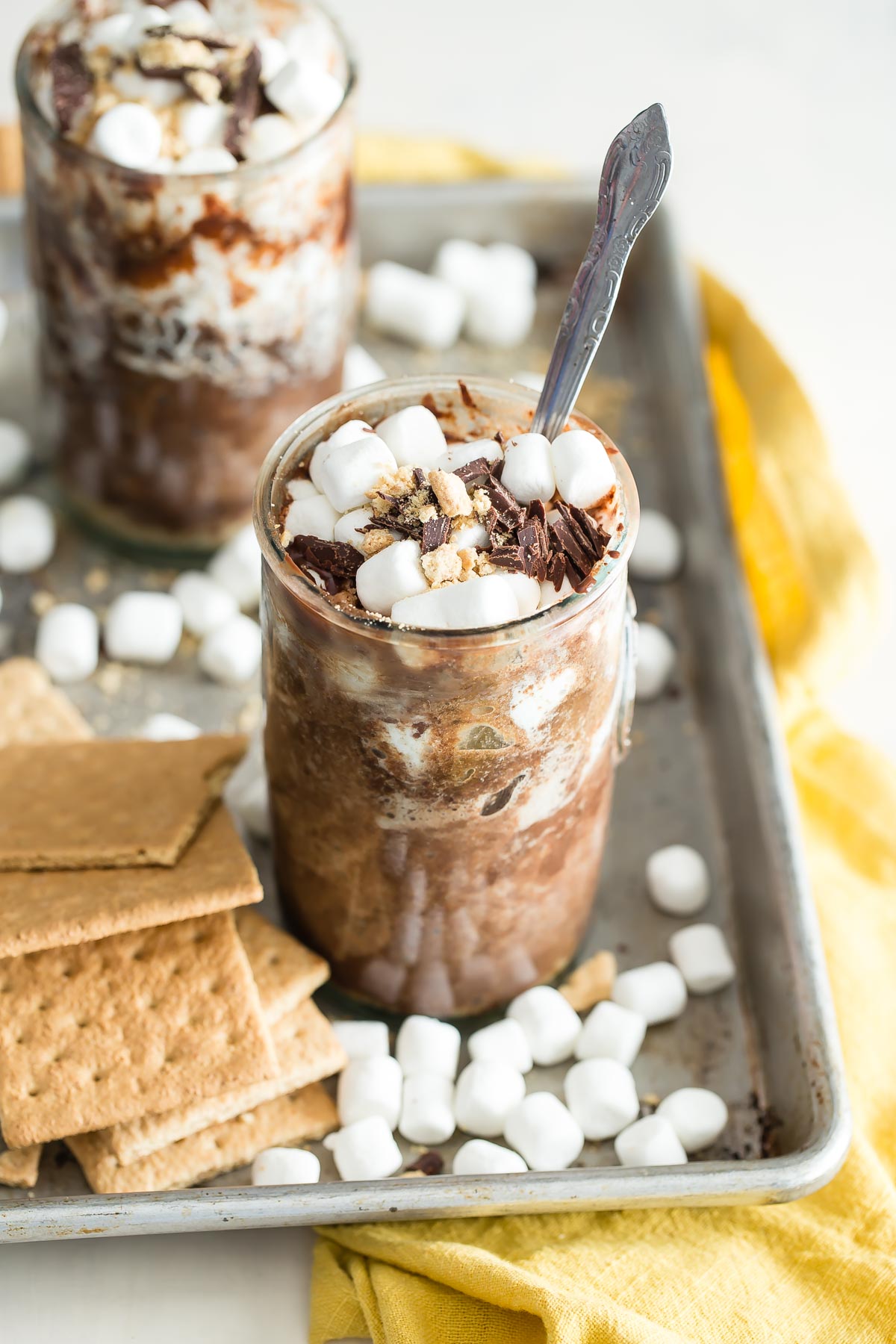 Microwave S’mores Mug Cakes