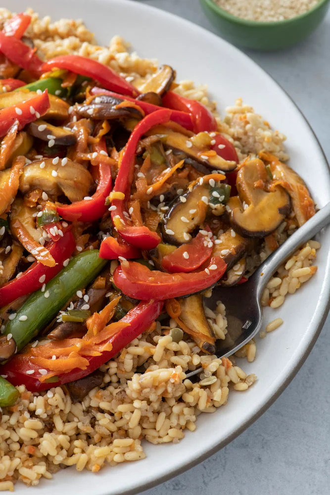 Shiitake Veggie Stir Fry