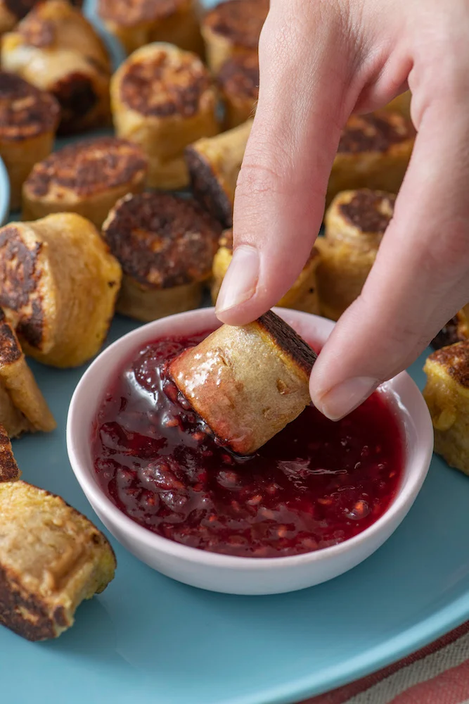 Peanut Butter French Toast Sushi Rolls