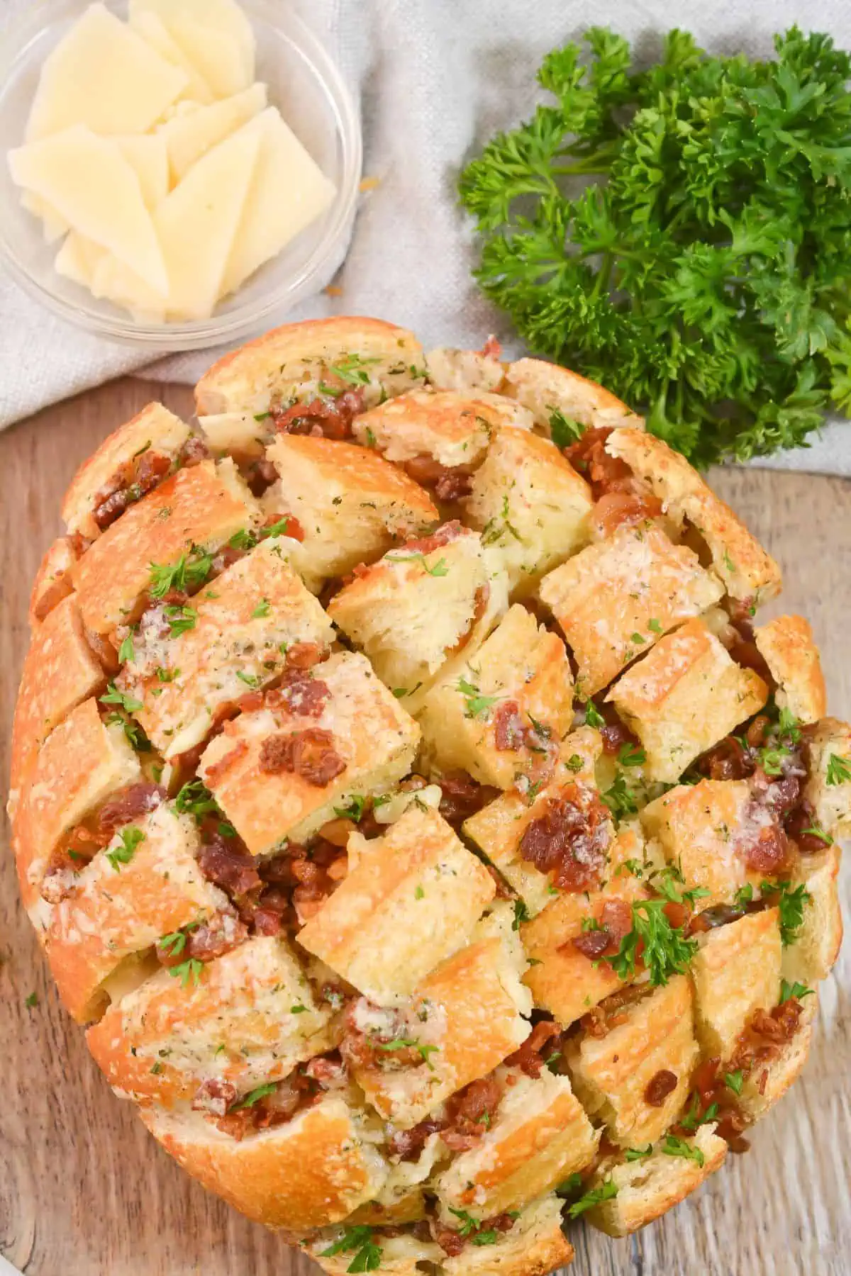 Bacon Ranch Pull Apart Bread