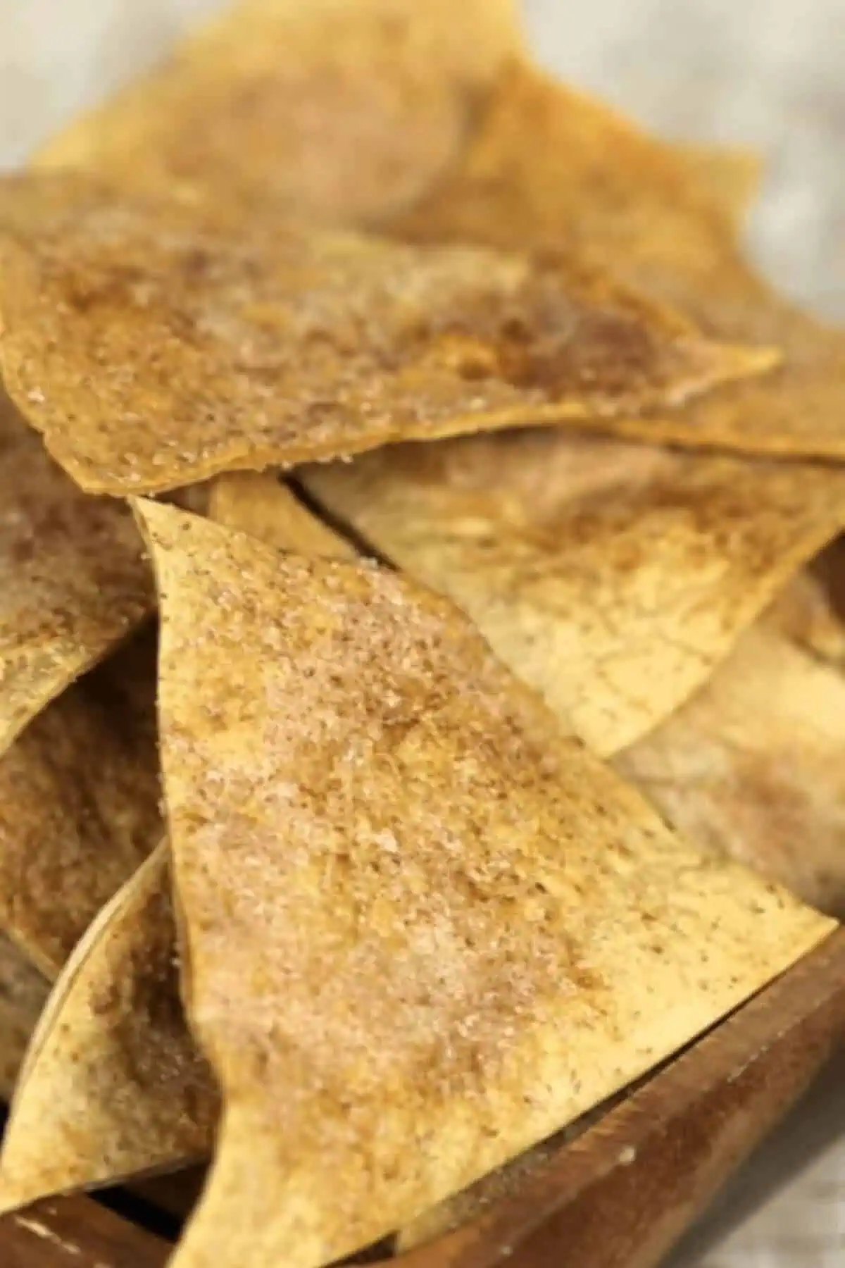 Baked Cinnamon Tortilla Chips (Churro Chips)