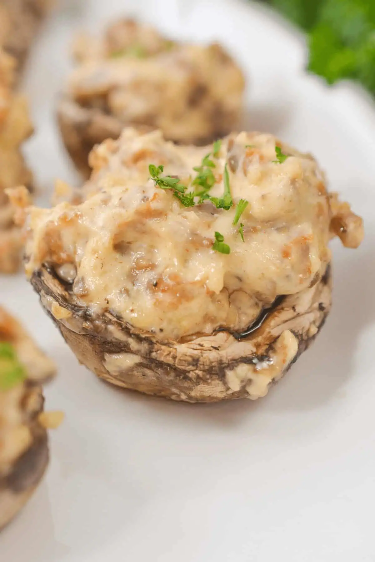 Sausage Cream Cheese Filled Mushrooms