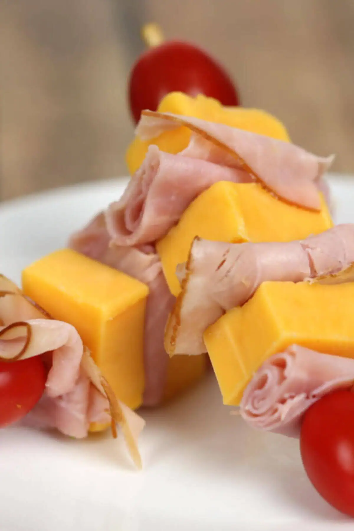 Ham and Cheese Appetizer Skewers