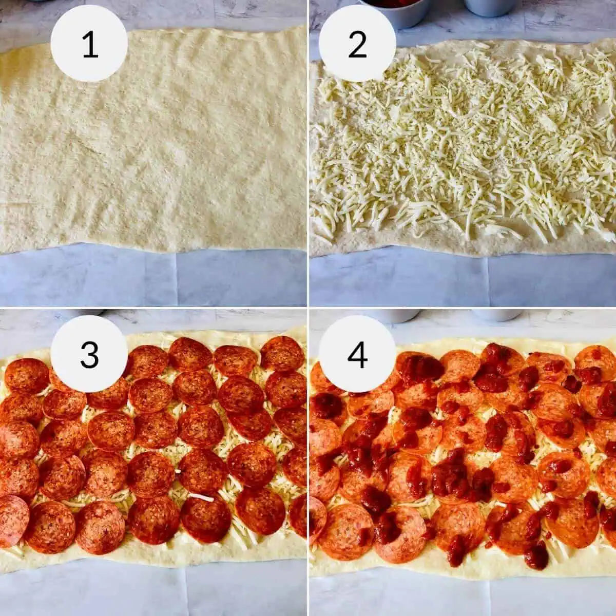 Pepperoni Pizza Roll-Ups