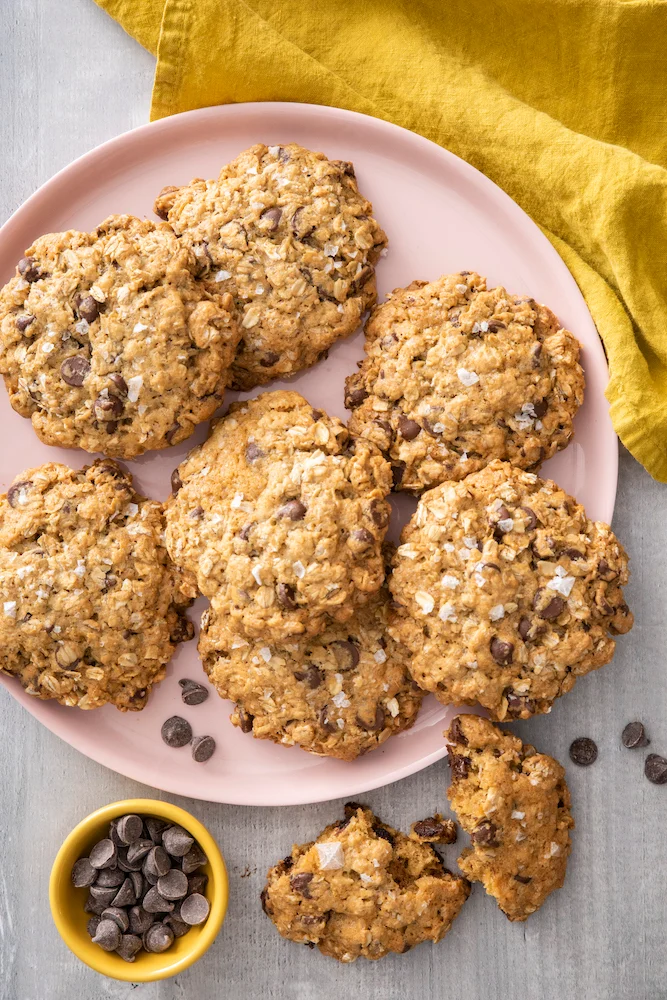 Oatmeal Chocolate Chip Sea Salt Cookies