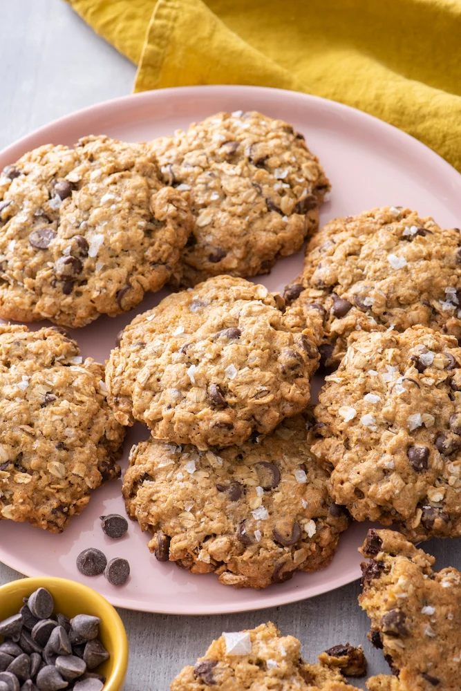 Oatmeal Chocolate Chip Sea Salt Cookies