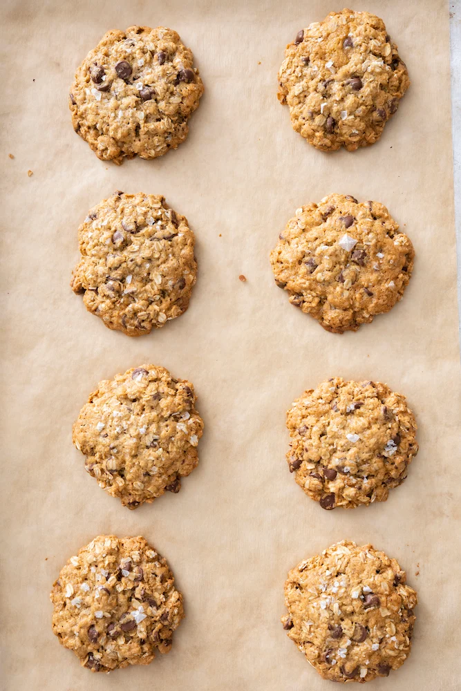 Oatmeal Chocolate Chip Sea Salt Cookies