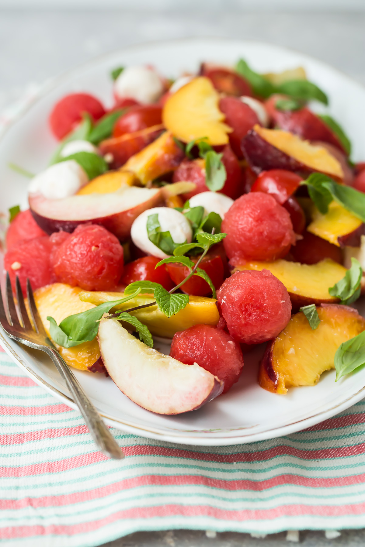 Summer Fruit and Mozzarella Salad
