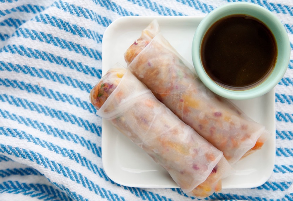 Asian Slaw Spring Rolls