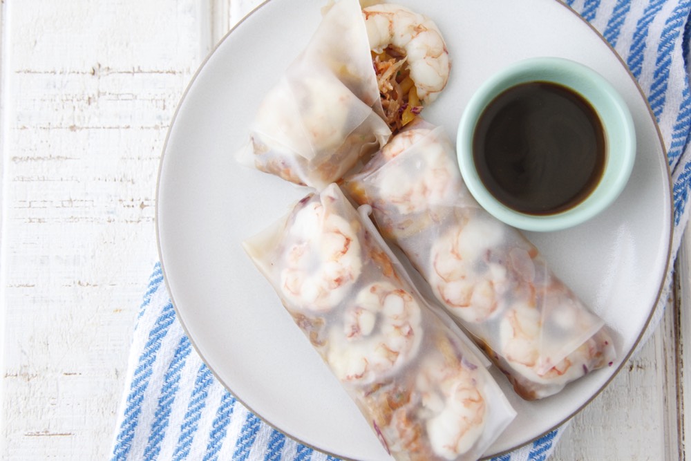 Asian Slaw Spring Rolls