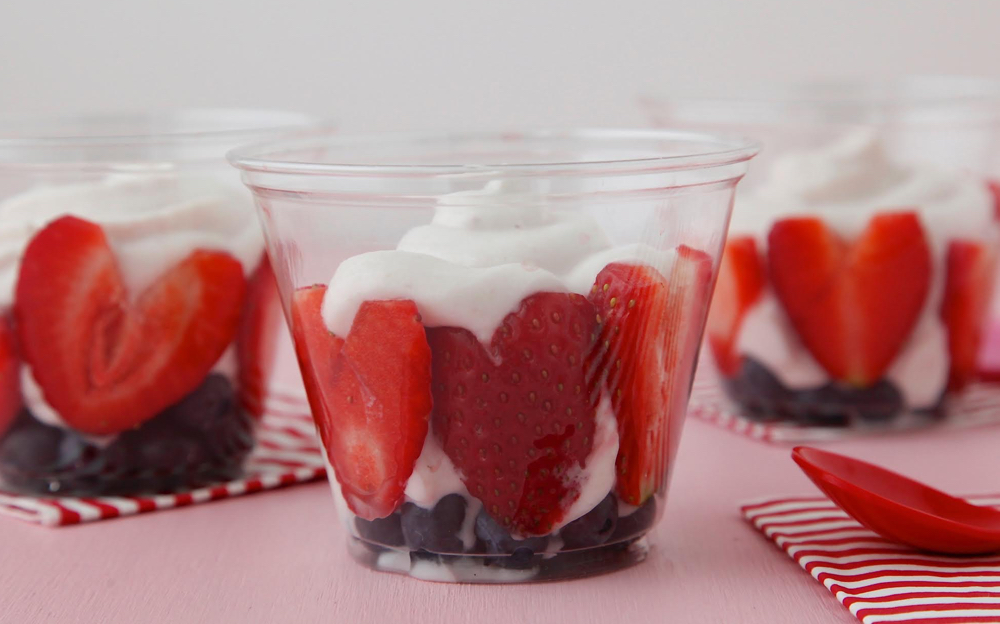 Berry Heart Parfaits
