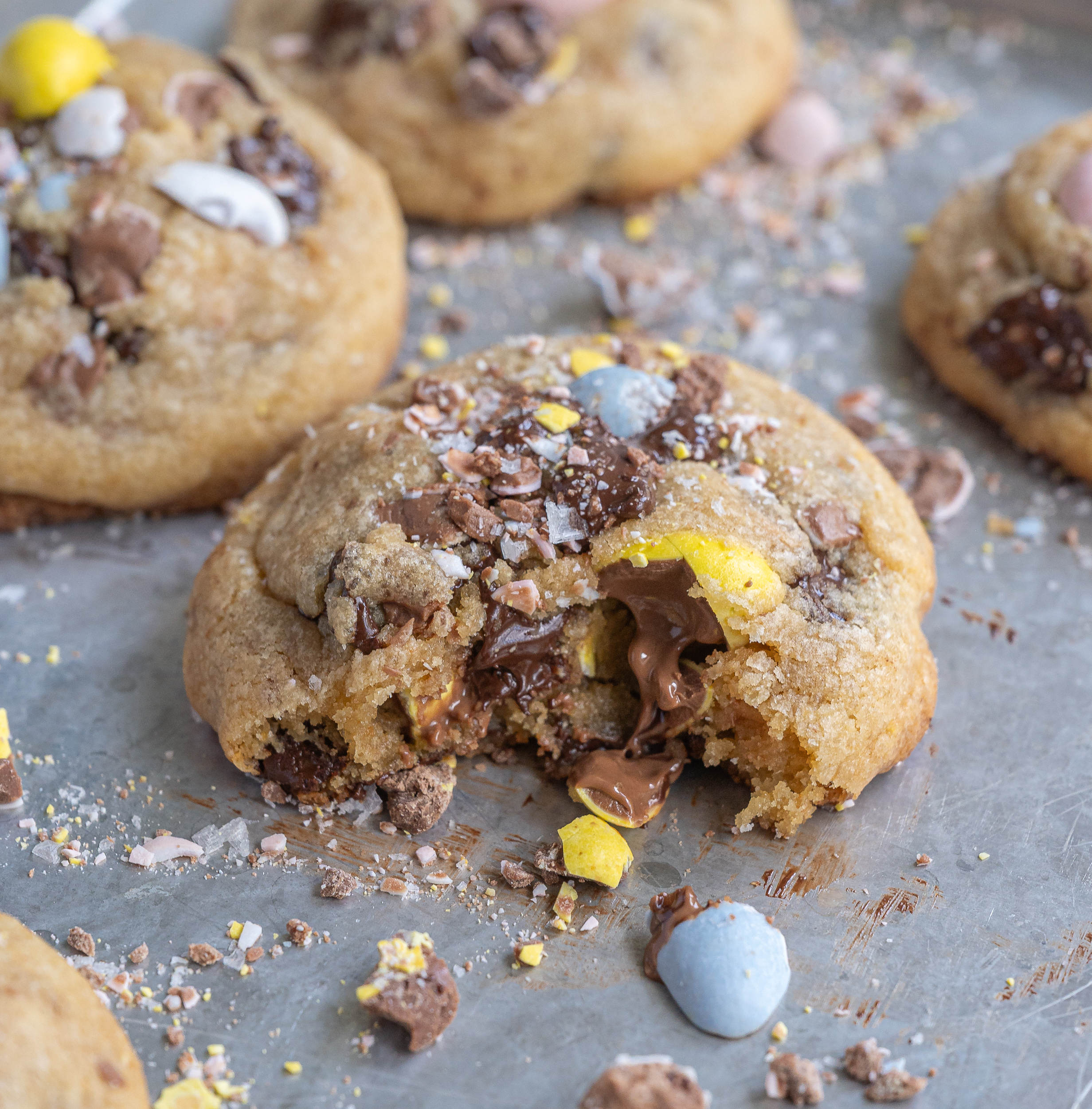 Bakery-Style Brown Butter Cadbury Mini Egg Cookies