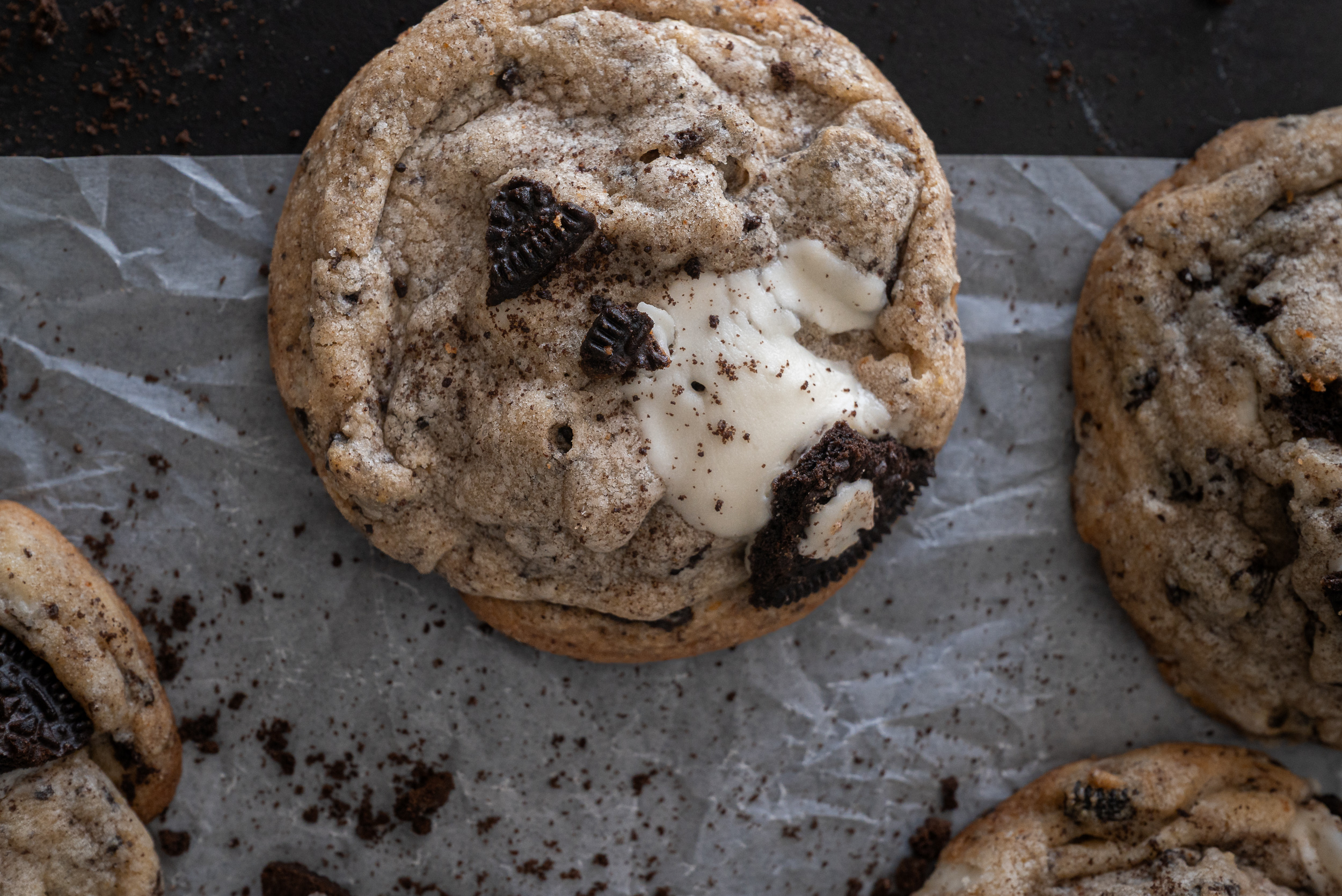 Bakery-Style Brown Butter Cookies and Cream Cookies