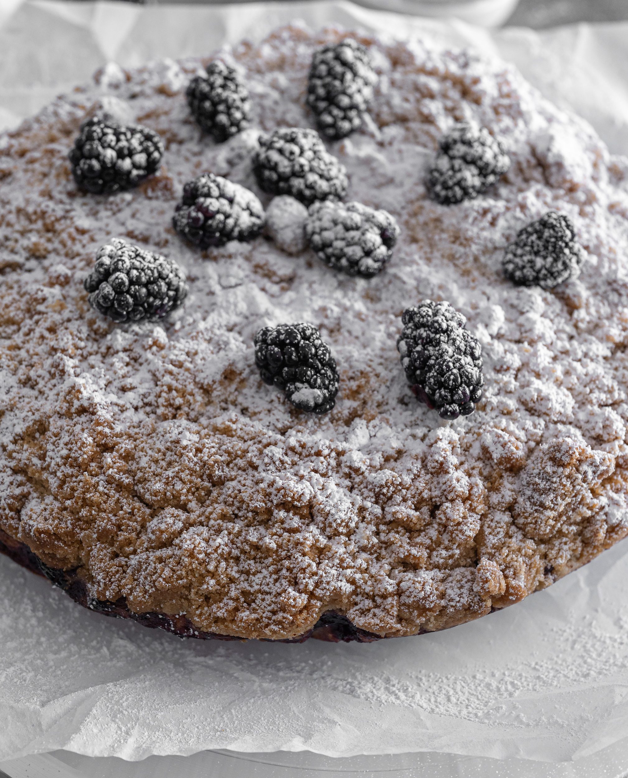 Bakery-Style Blackberry Coffee Cake with Brown Butter Streusel