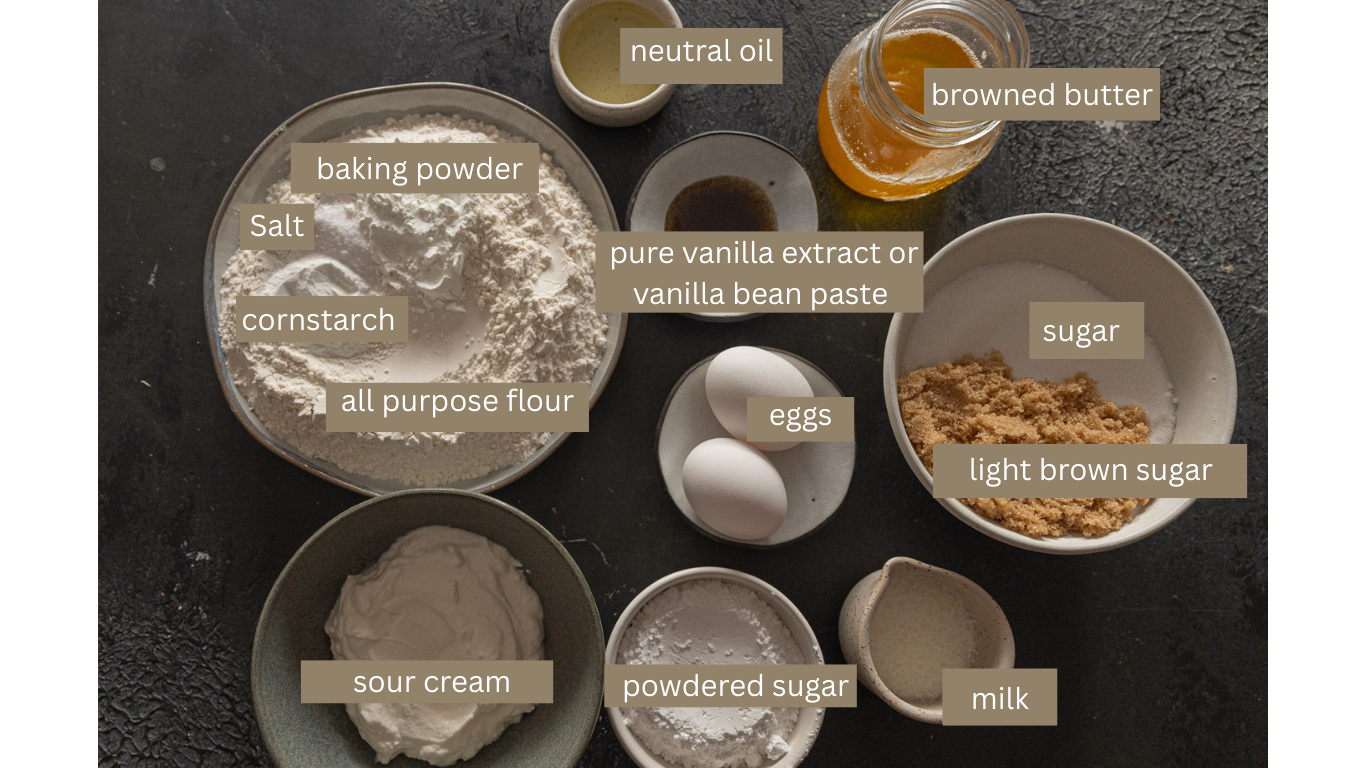 Brown Butter Vanilla Snack Cake