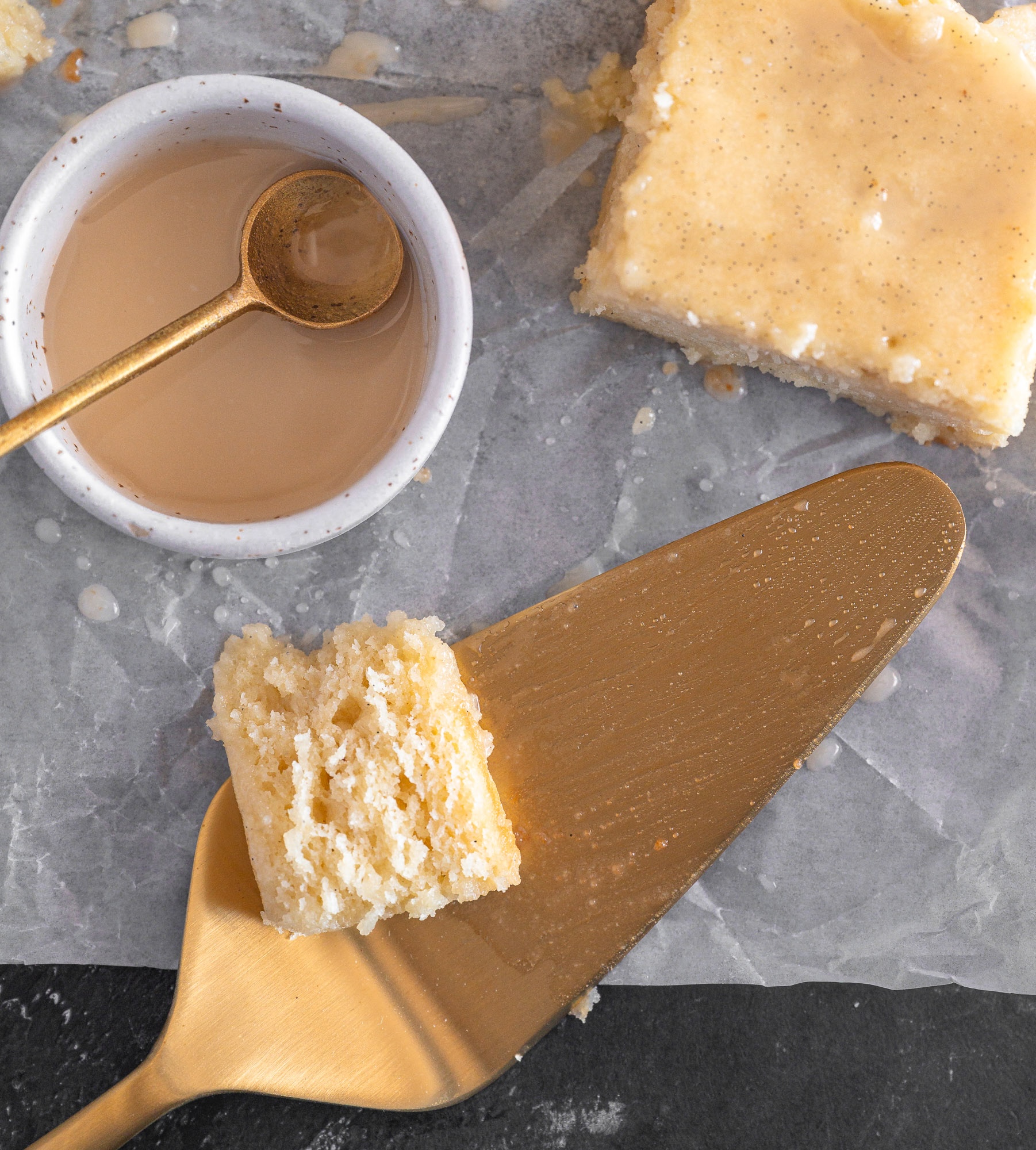Brown Butter Vanilla Snack Cake