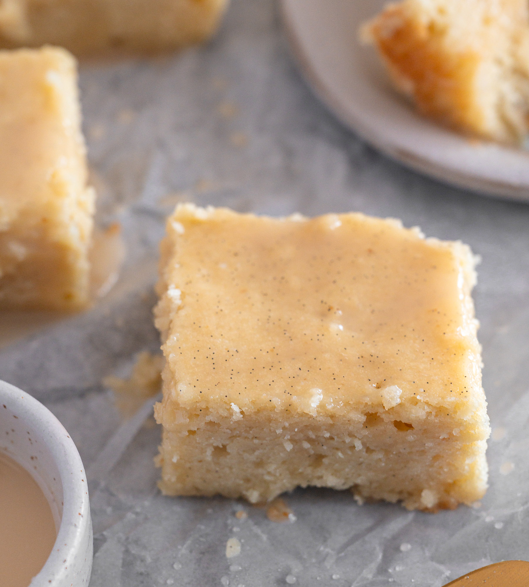 Brown Butter Vanilla Snack Cake