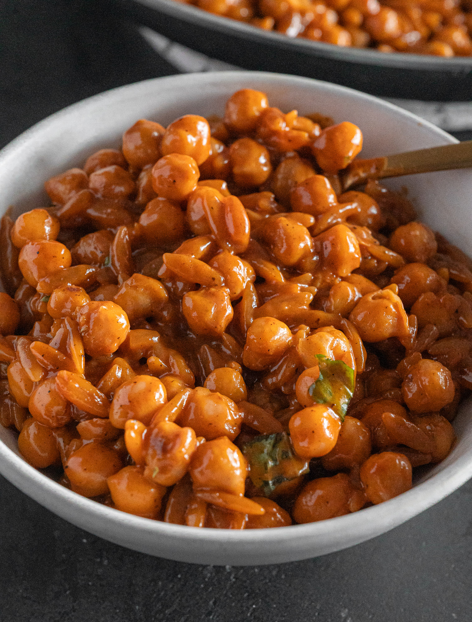 Creamy Gochujang Butter Chickpea Orzo