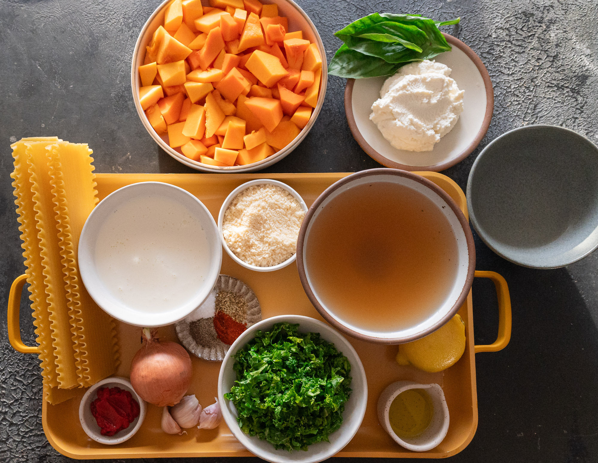 Creamy Butternut Squash Lasagna Soup