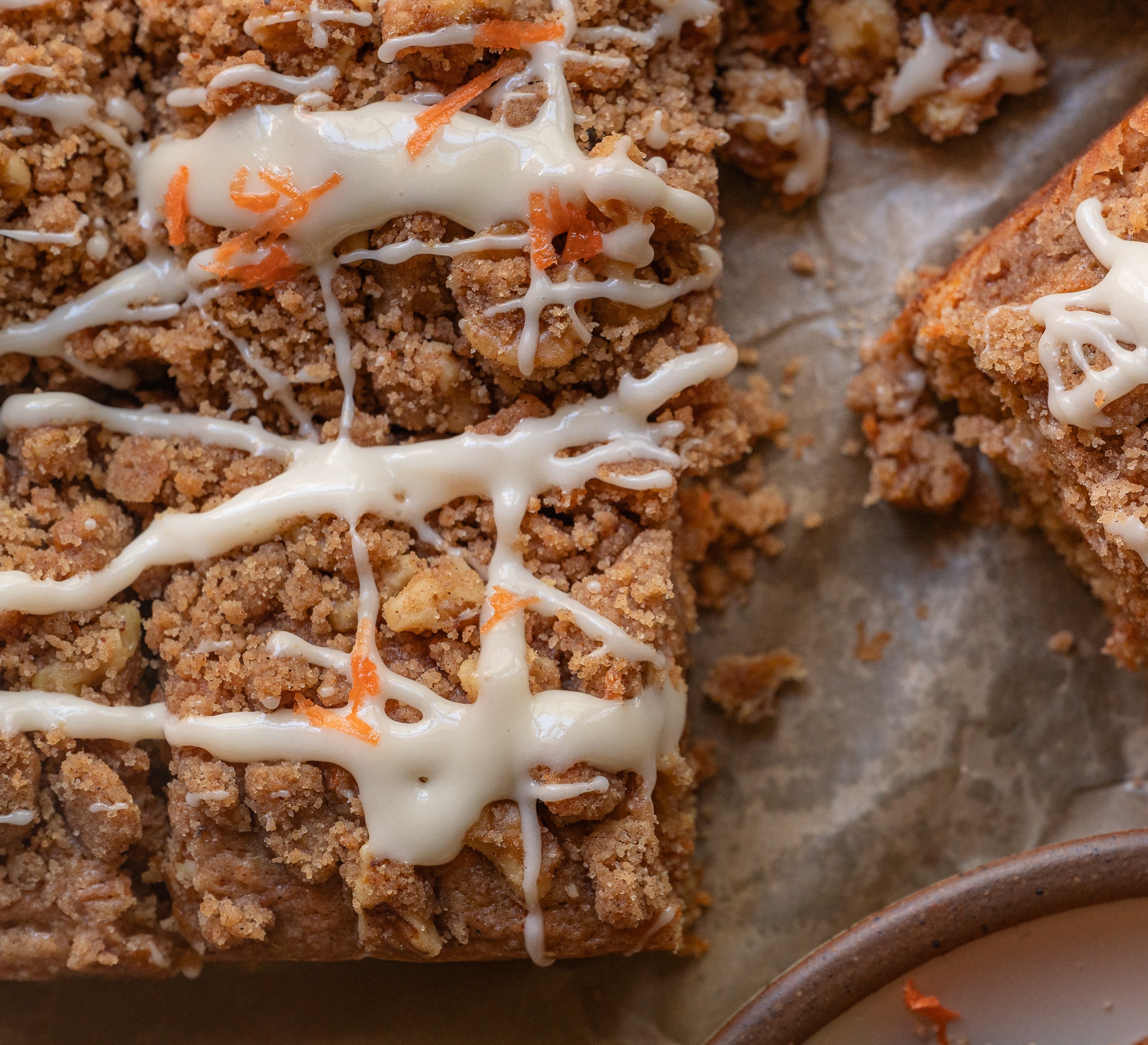 Brown Butter Carrot Coffee Cake with Cream Cheese Icing