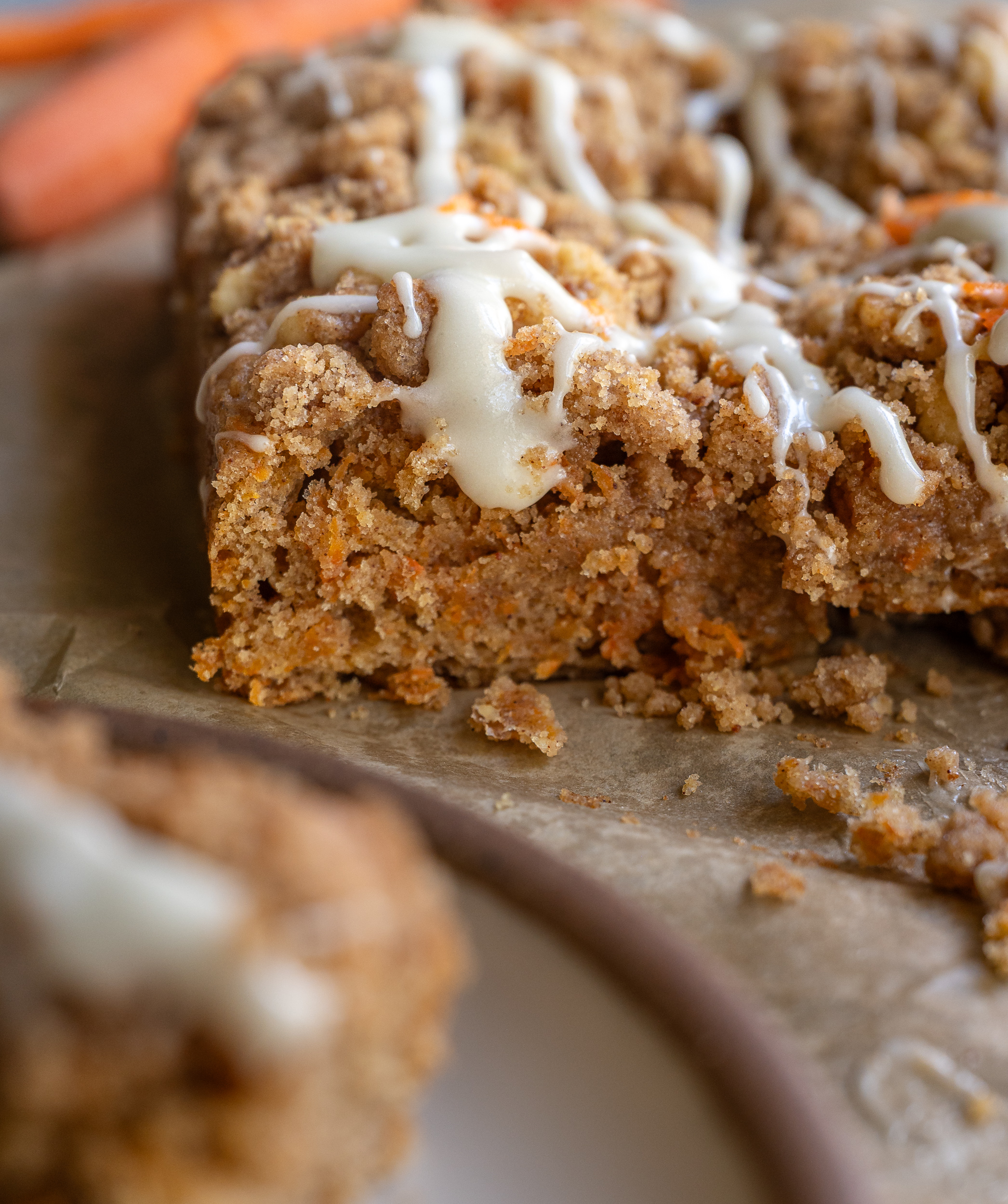 Brown Butter Carrot Coffee Cake with Cream Cheese Icing