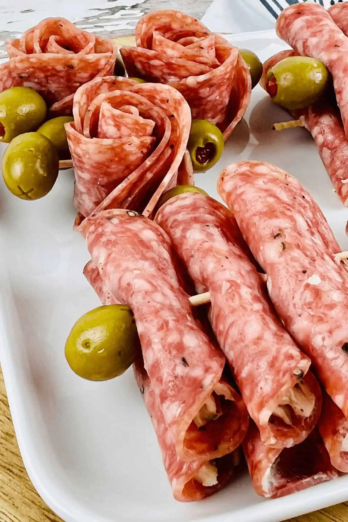Cream Cheese Salami Roll Ups