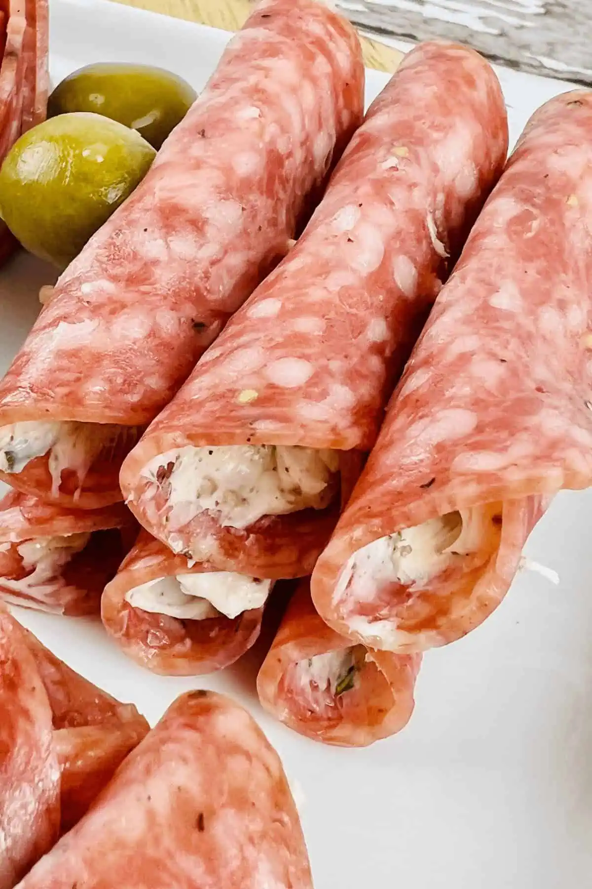 Cream Cheese Salami Roll Ups