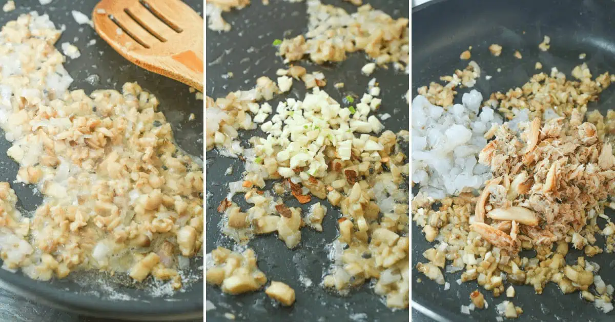 Shrimp and Crab Stuffed Portobello Mushrooms