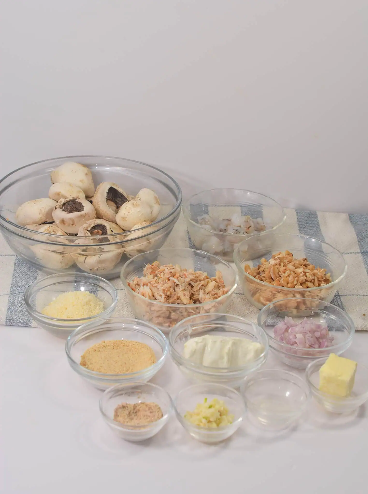 Shrimp and Crab Stuffed Portobello Mushrooms