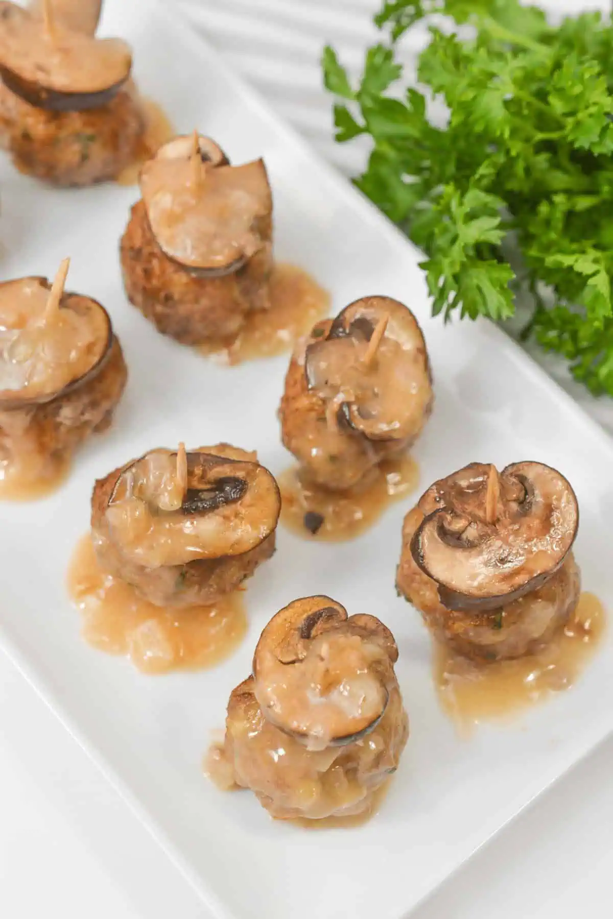 Veal Marsala Meatball Bites