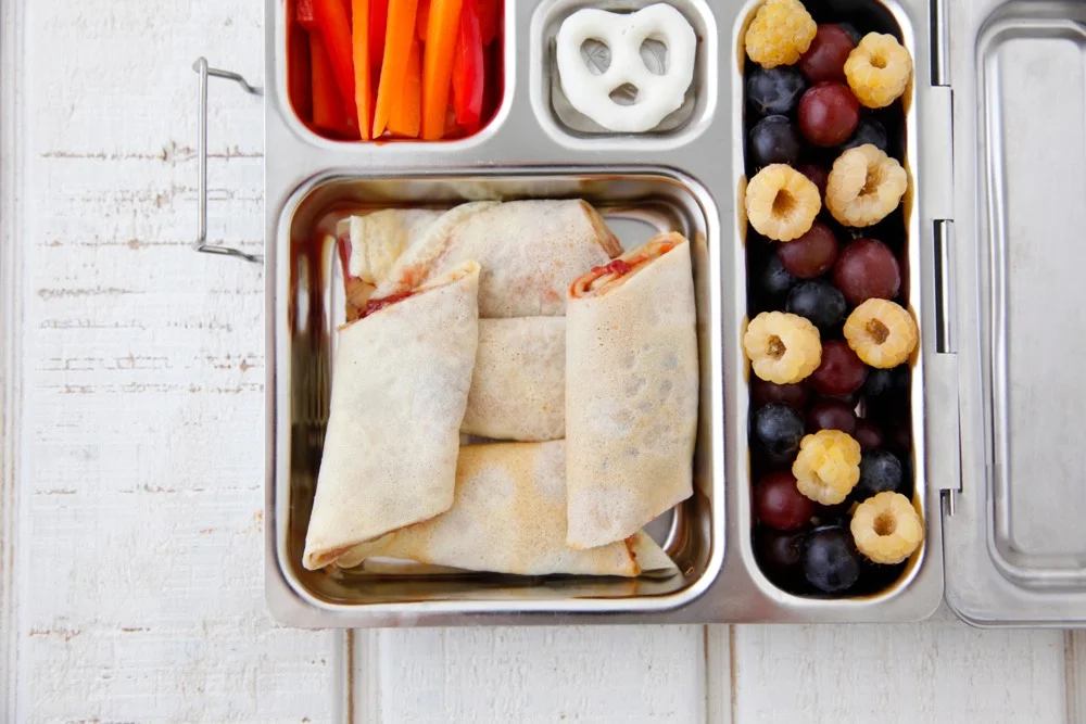 Peanut Butter and Jelly Crepes