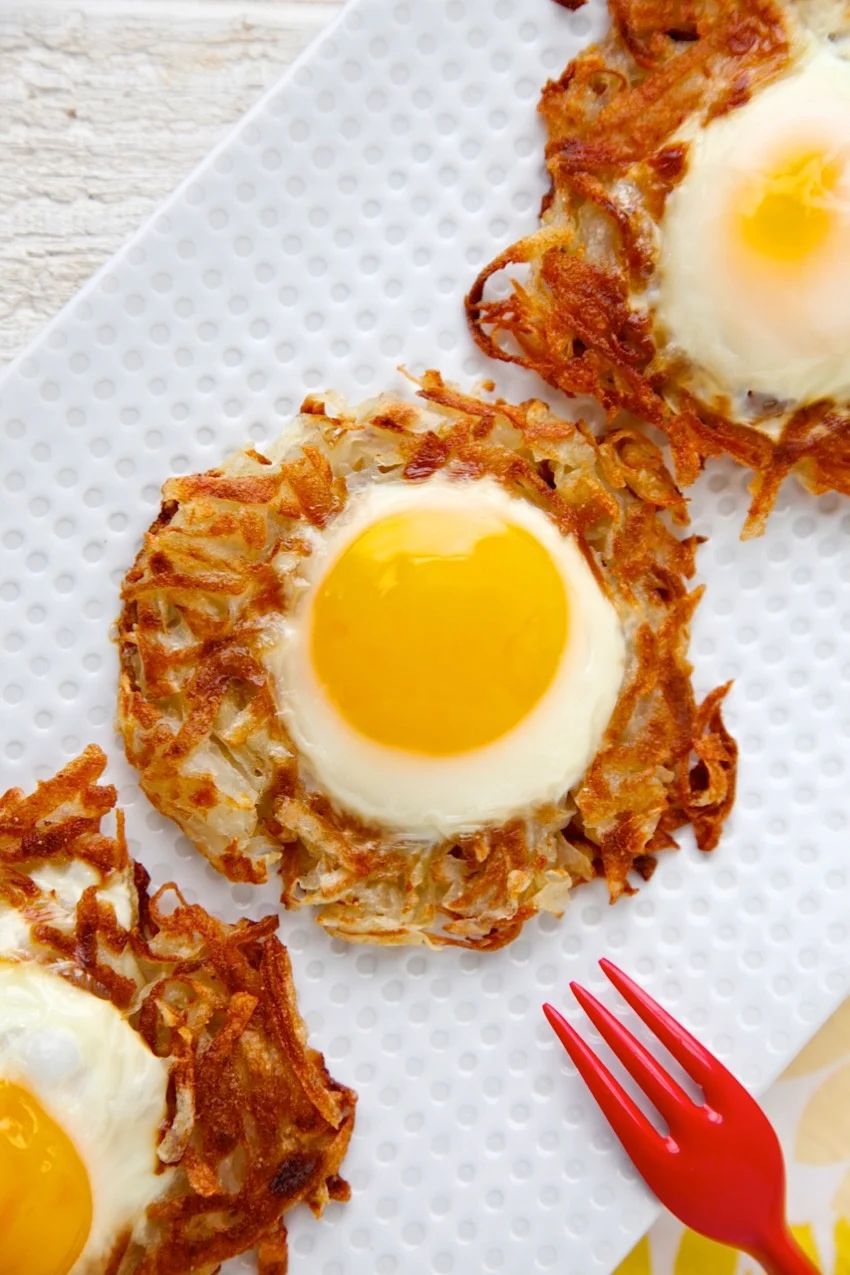 Egg and Crispy Potato Nests