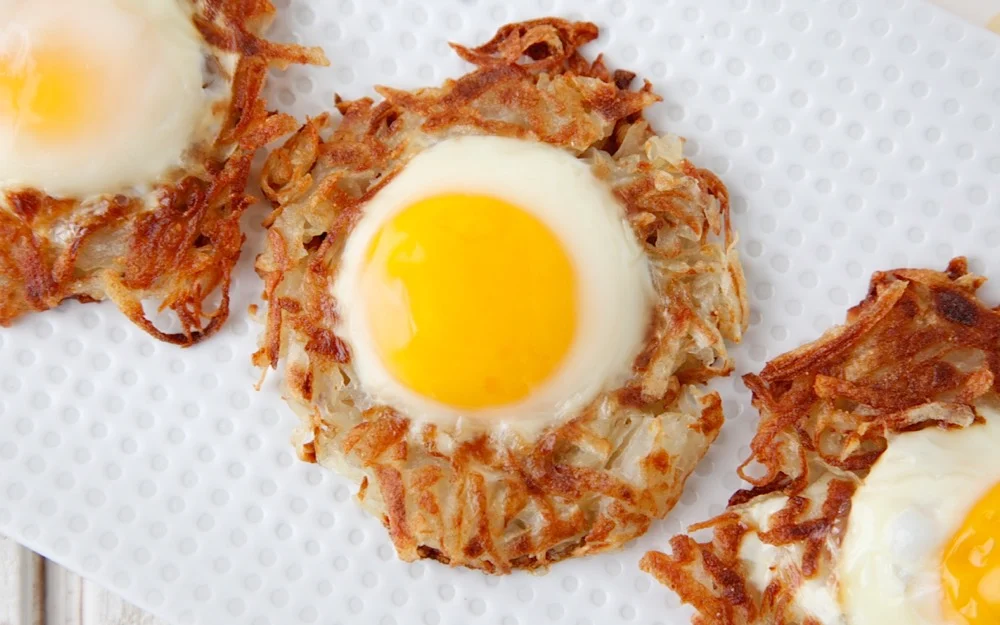 Egg and Crispy Potato Nests