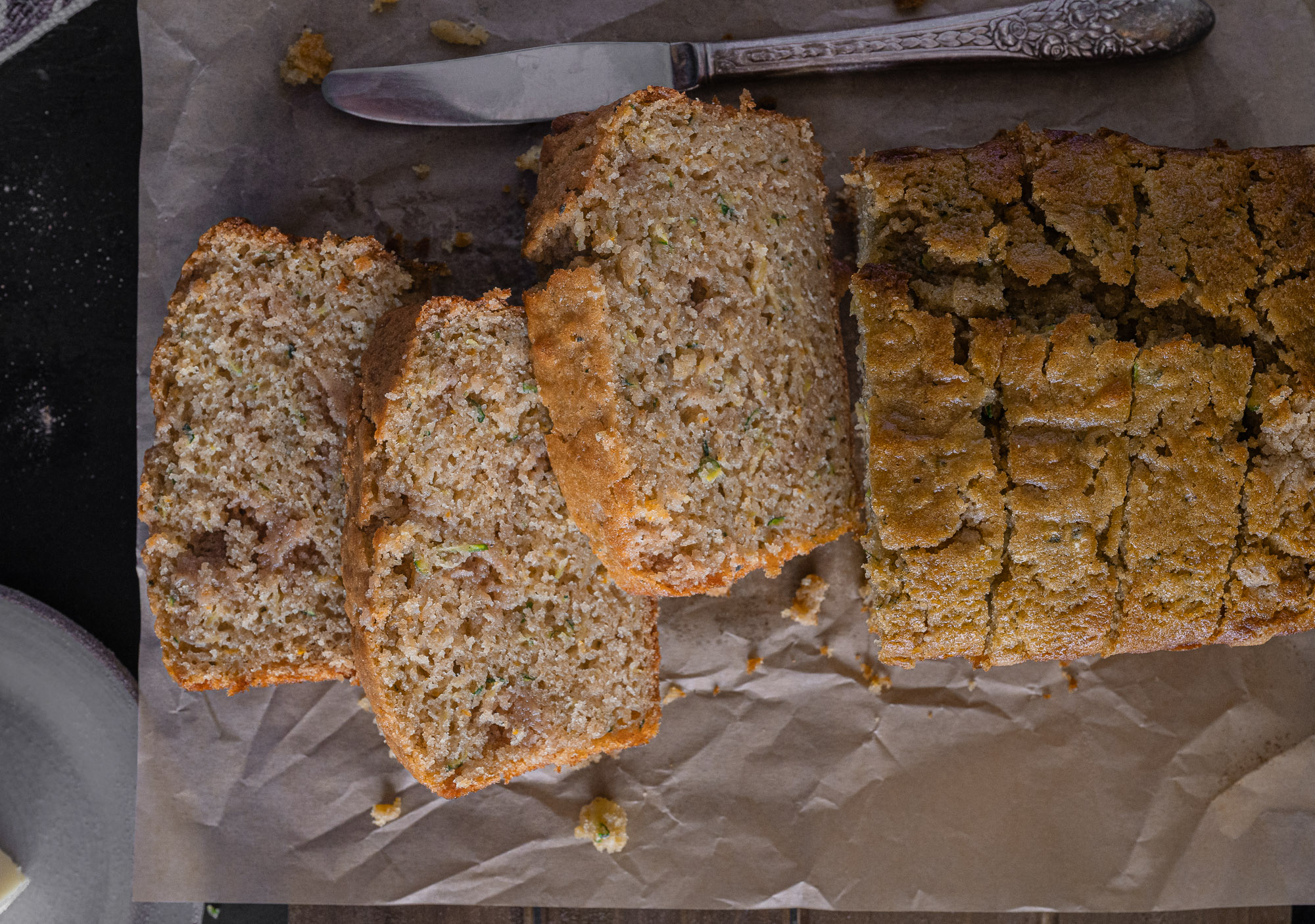 Zucchini Bread with Cinnamon, Cardamom, and Orange Zest