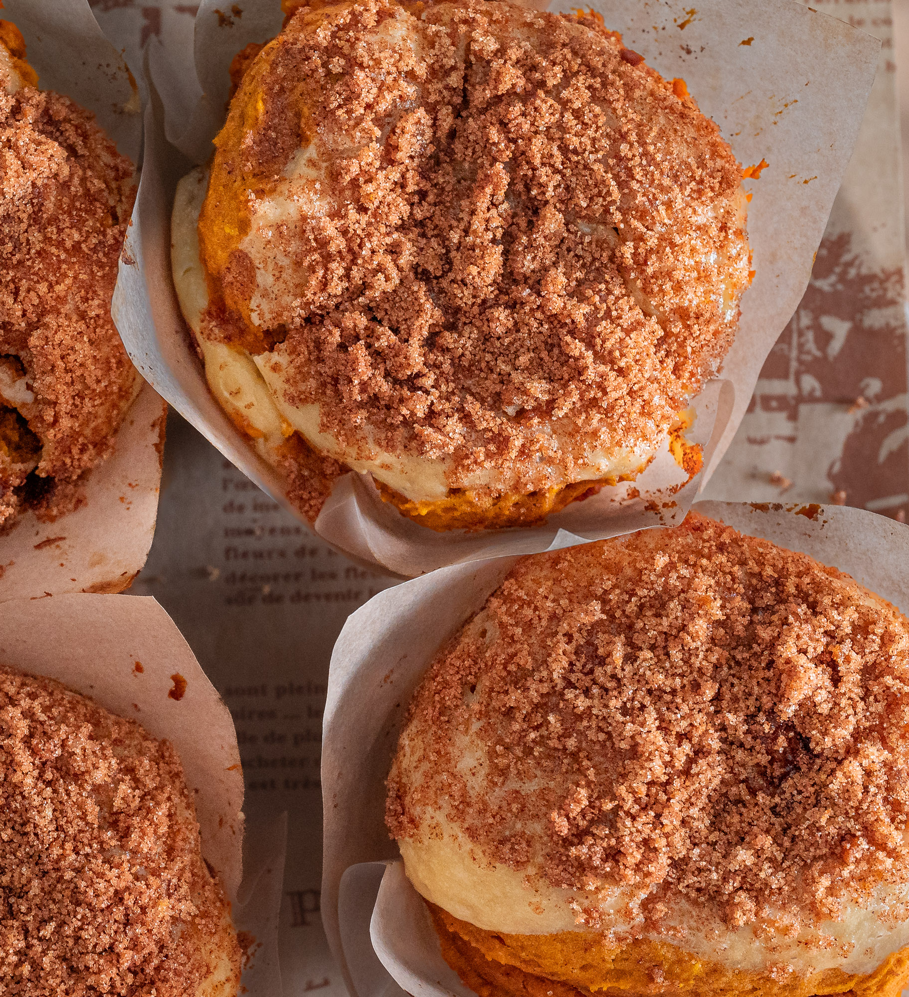 Bakery-Style Pumpkin Cream Cheese Muffins