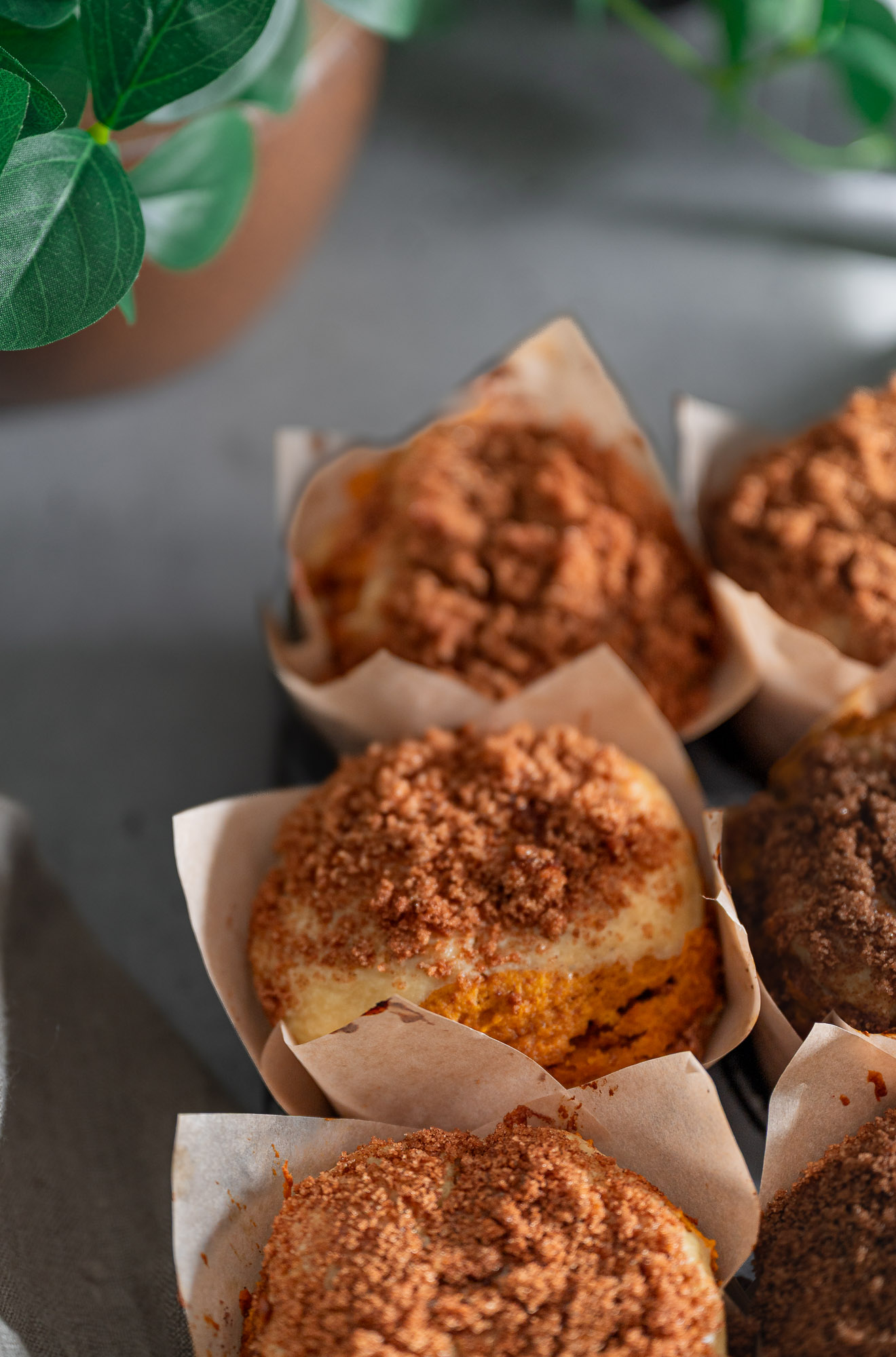 Bakery-Style Pumpkin Cream Cheese Muffins
