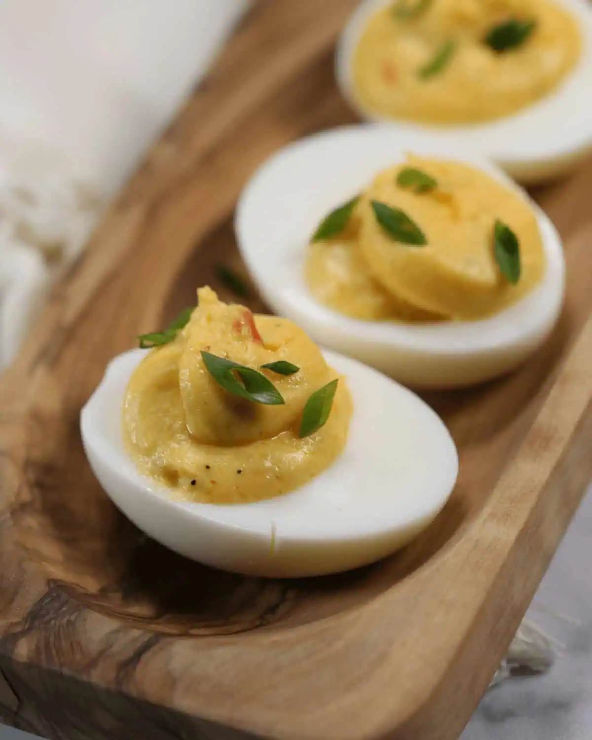Sriracha Spicy Deviled Eggs