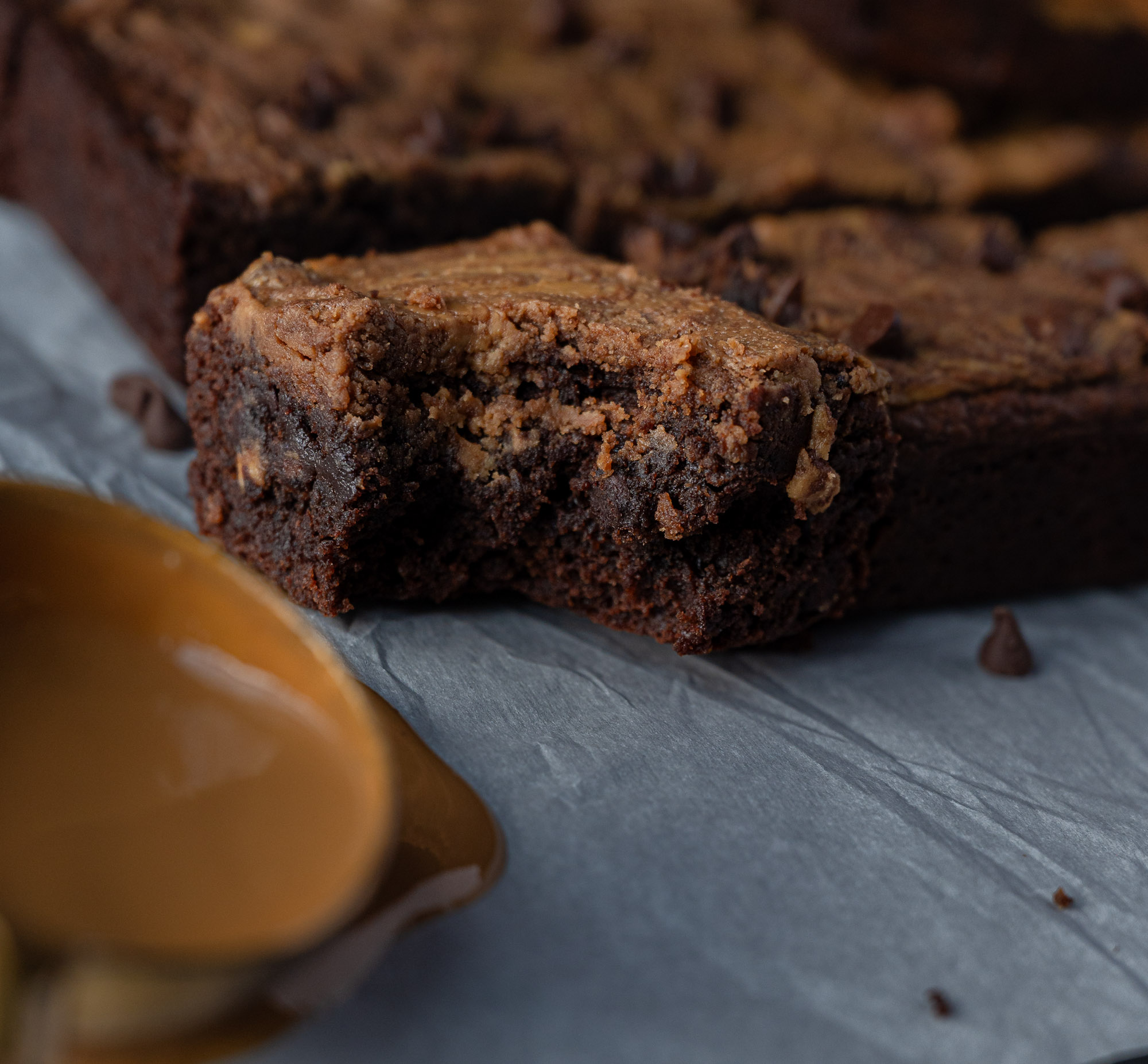 Brown Butter Brownies with Peanut Butter